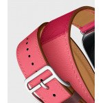 Wholesale Tour Leather Band Loop Strap Wristband Replacement for Apple Watch Series 7/6/SE/5/4/3/2/1 Sport - 40MM / 38MM (Hot Pink)